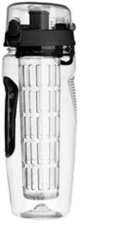 Water Fruit Infuser Bottle – Plastic Sports Juice Shaker with Fruit Infuser for Hydration