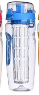 Water Fruit Infuser Bottle – Plastic Sports Juice Shaker with Fruit Infuser for Hydration